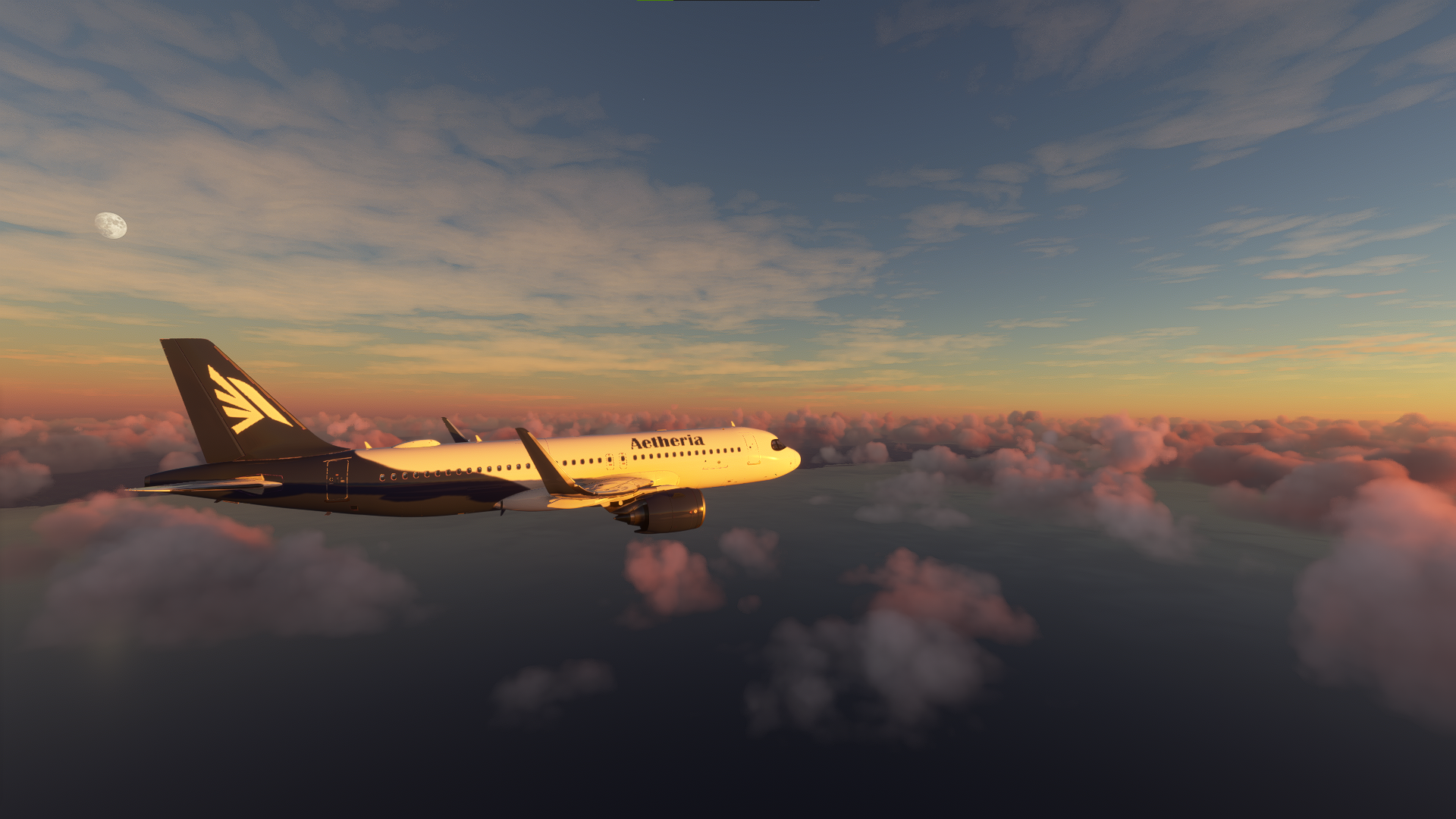 Aetheria Airline A32NX cruising. 